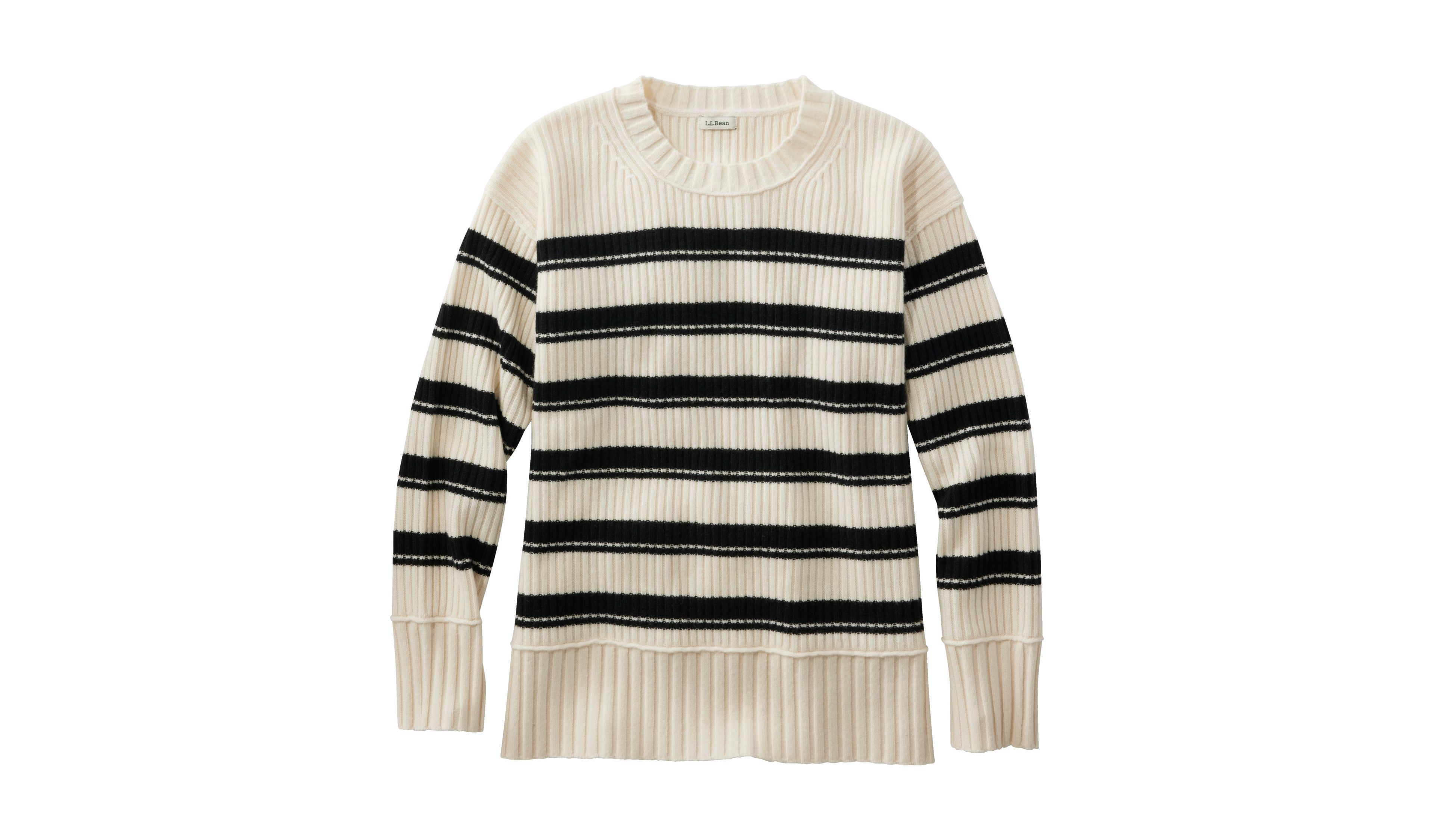Women's Heritage Heirloom Wool/Cashmere Sweater, Crewneck Stripe