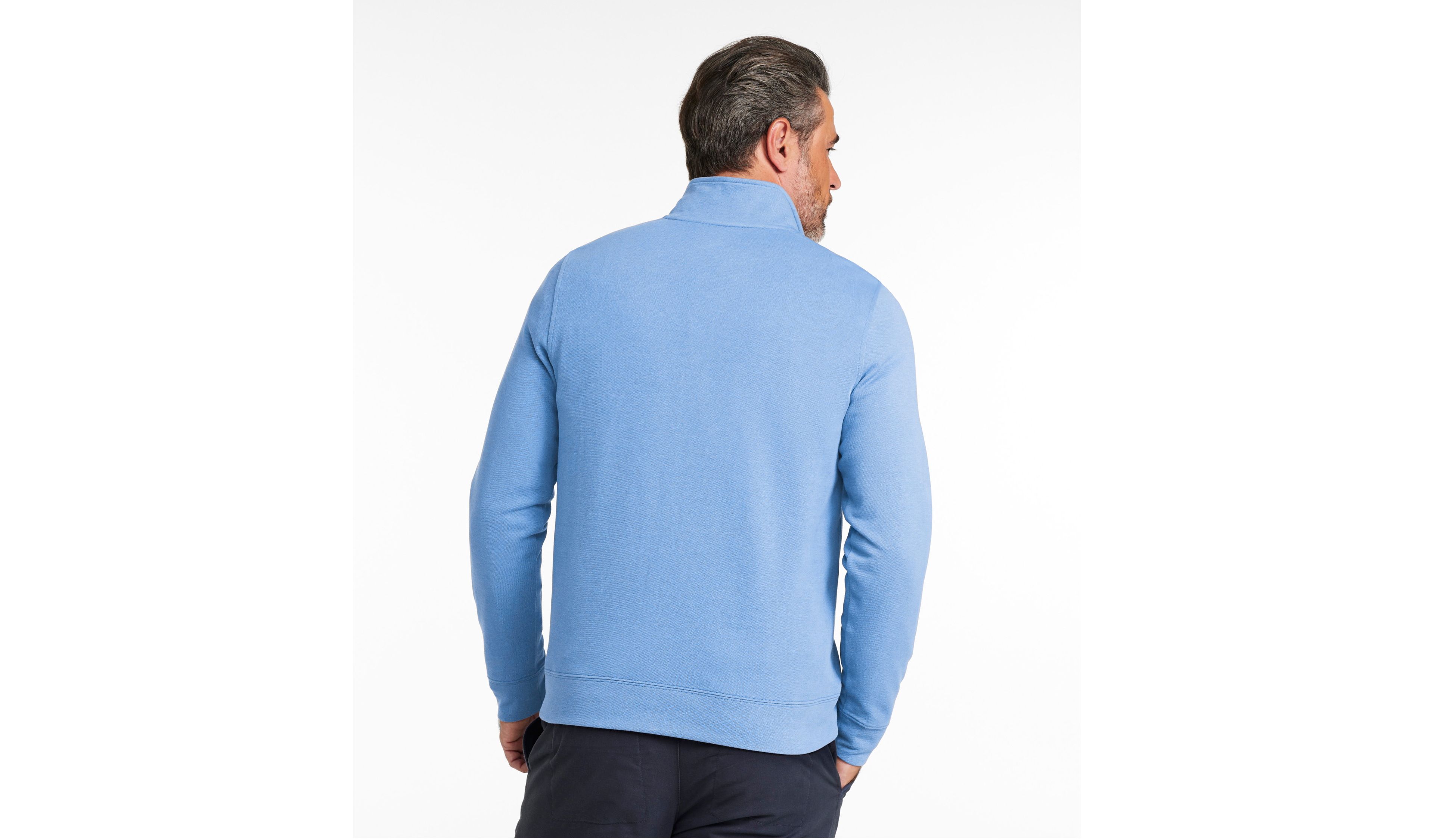 Men's Comfort Stretch Performance® Piqué, Quarter-Zip Pullover