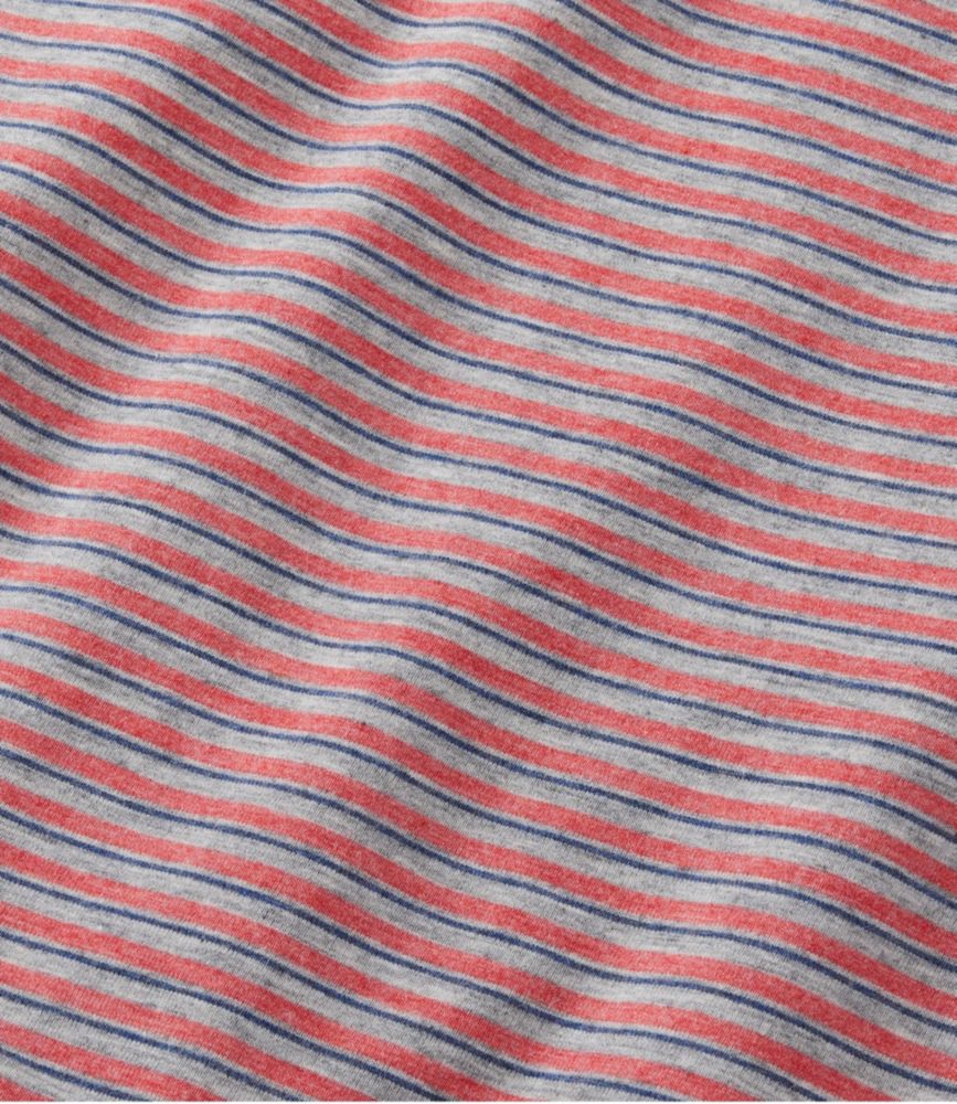 Men's Comfort Stretch Performance® Pima Pocket Tee, Short-Sleeve, Stripe, Mineral Red, small image number 4