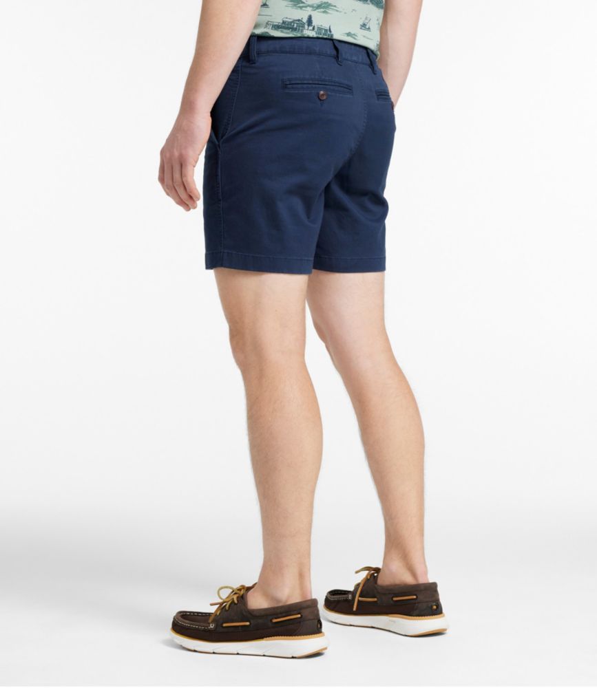 Men's Lakewashed® Stretch Khaki Shorts, 6", Faded Redwood, small image number 3