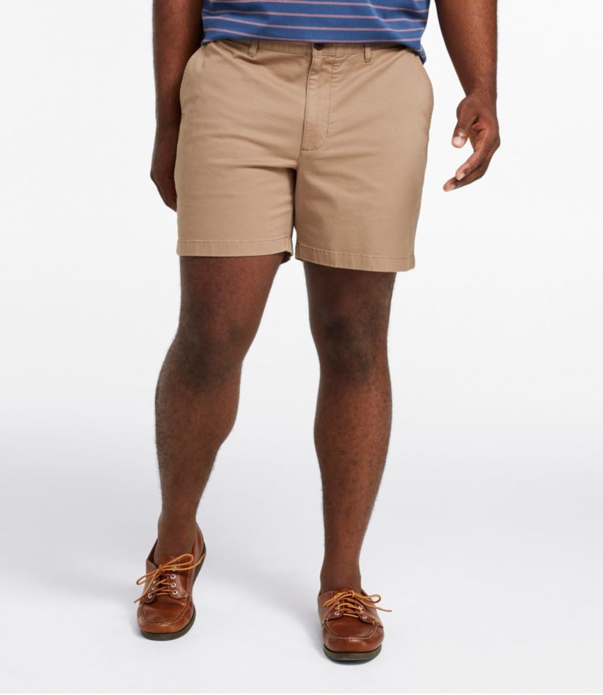 Men's Lakewashed® Stretch Khaki Shorts, 6", Faded Redwood, small image number 4