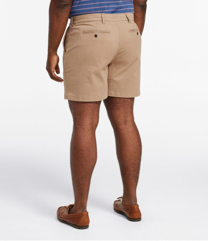 Men's Lakewashed® Stretch Khaki Shorts, 6", Faded Redwood, small image number 5