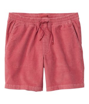 Men's Wide-Wale Cord Pull-On Shorts, 7"