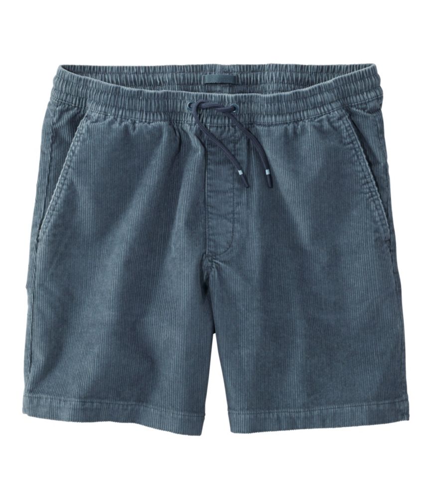 Men's Wide-Wale Cord Pull-On Shorts, 7"