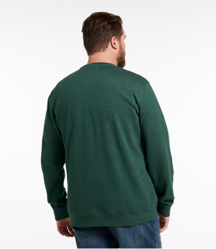 Men's All Seasons Textured Sweats, Crewneck, Faded Redwood Heather, small image number 5