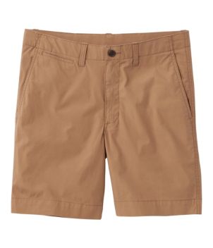 Men's Everyday Poplin Shorts, Standard Fit, 8", New