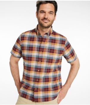 Men's Stonecoast Hemp Shirt, Short-Sleeve, Slightly Fitted Untucked Fit