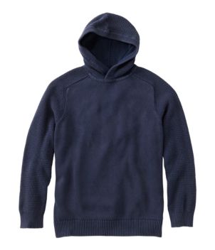 Men's Sunwashed Textured Cotton Sweater, Hoodie, New