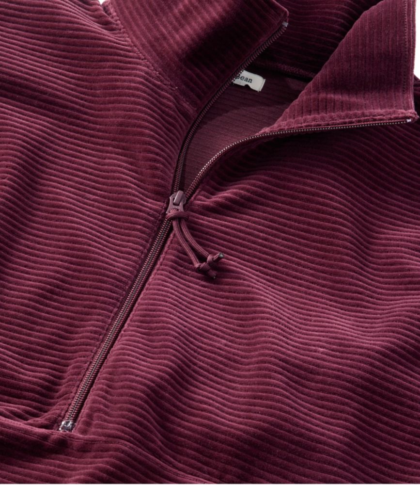 Women's Soft Stretch Corduroy Pullover, Half-Zip