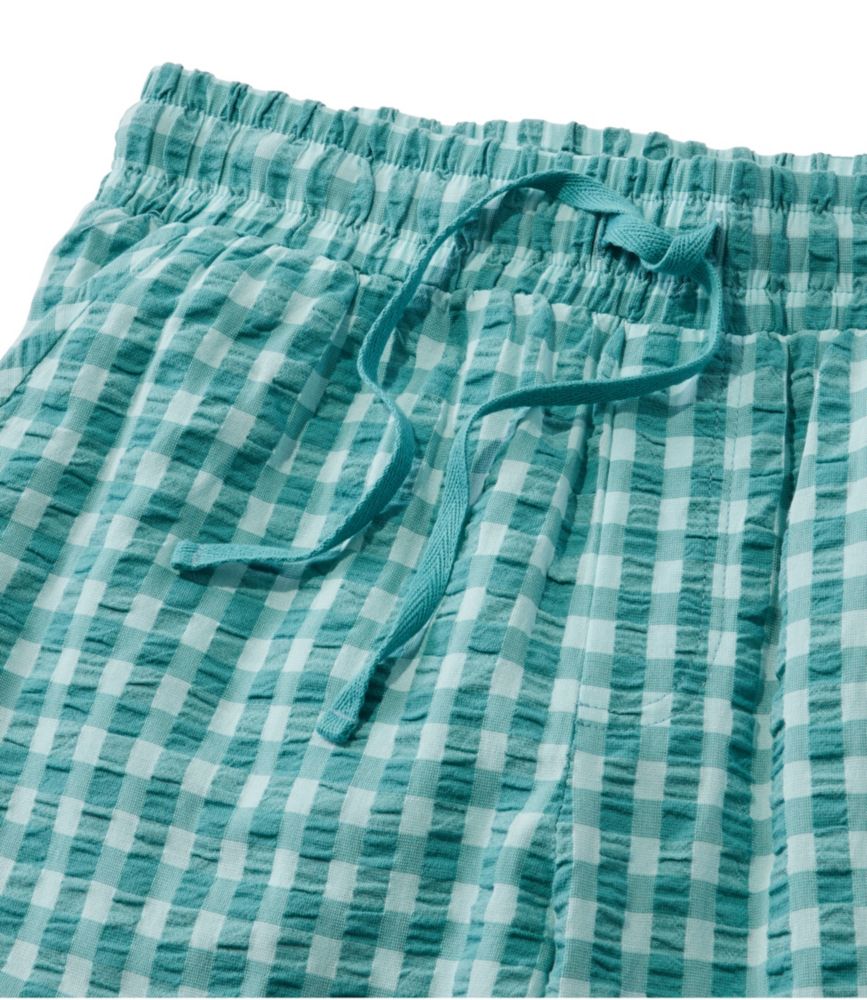 Women's Bean's Seacoast Seersucker Pajama Pant Set, Peak Blue Stripe, small image number 4