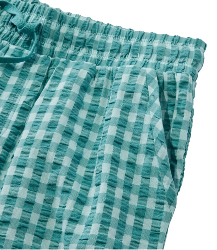 Women's Bean's Seacoast Seersucker Pajama Pant Set, Peak Blue Stripe, small image number 5