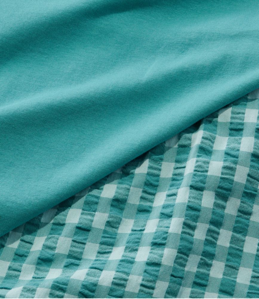 Women's Bean's Seacoast Seersucker Pajama Pant Set, Peak Blue Stripe, small image number 6