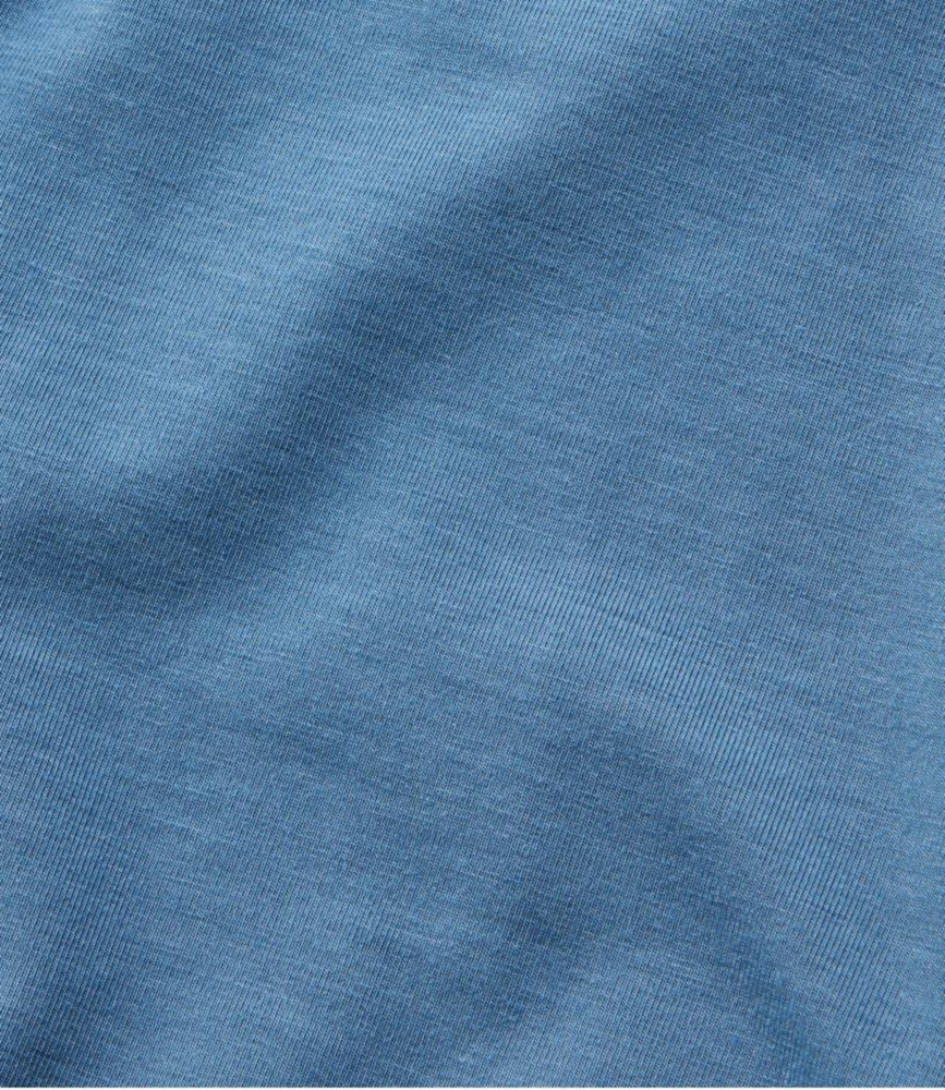 Women's Soft Stretch Supima-Blend Tee, Short-Sleeve V-Neck, Bayside Blue, small image number 5