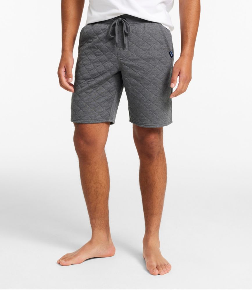 Men's Quilted Lounge Shorts, Classic Navy, small image number 2