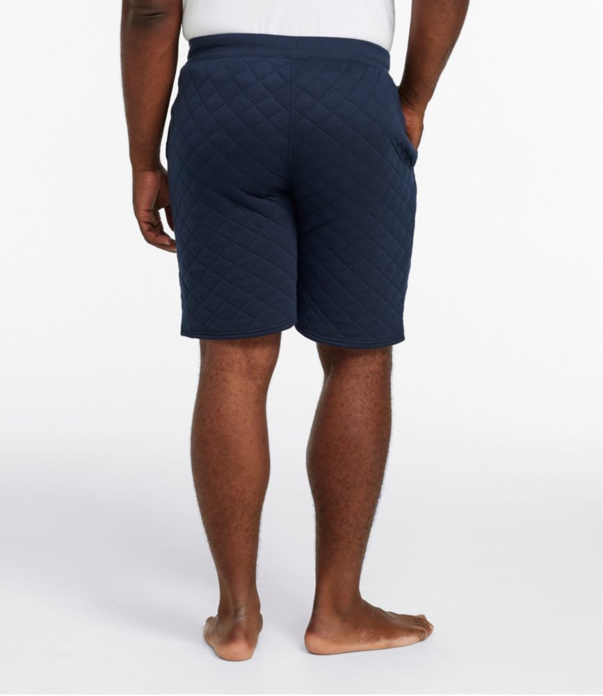 Men's Quilted Lounge Shorts, Classic Navy, small image number 5