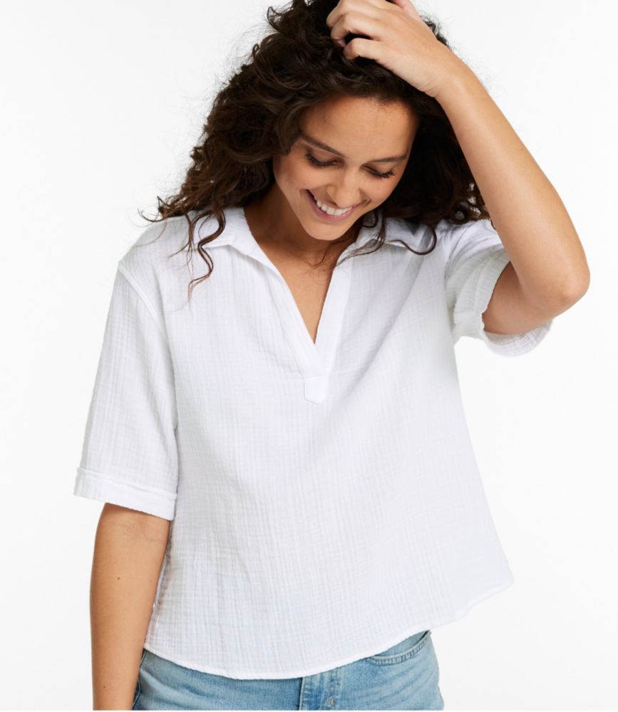 Women's Cloud Gauze Shirt, Polo