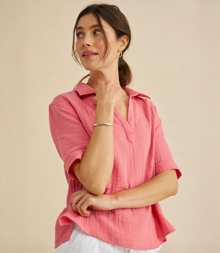 Women's Cloud Gauze Shirt, Polo
