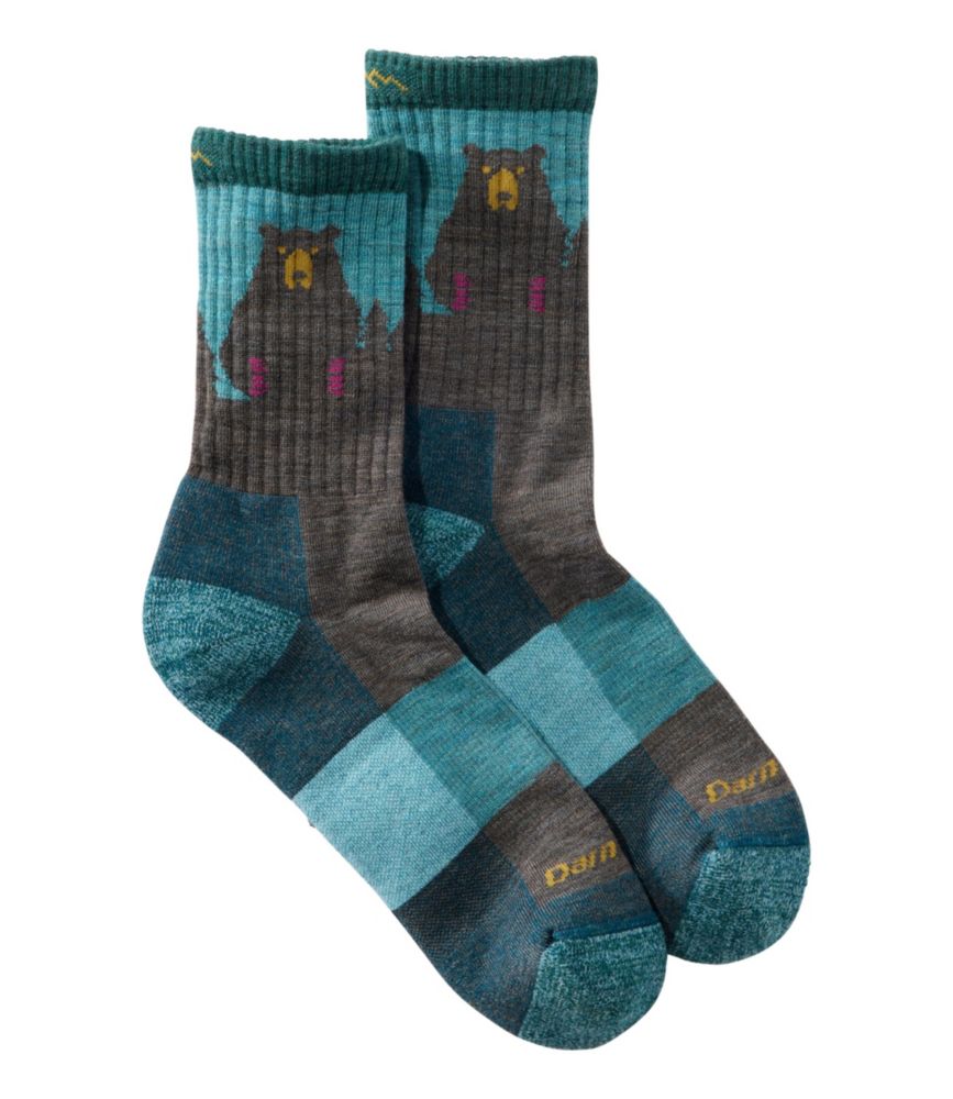 Darn Tough Bear Town Micro Crew Socks - Women's Lightweight Cushion Socks With Merino Wool