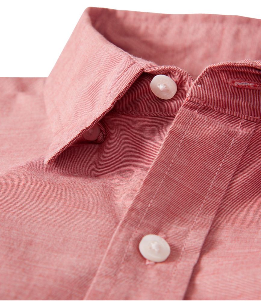 Men's Comfort Stretch Performance® Shirt, Short-Sleeve, Slightly Fitted Untucked Fit, Clear Water, small image number 4
