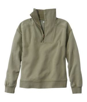 Women's Sunwashed Sweats, Quarter-Zip