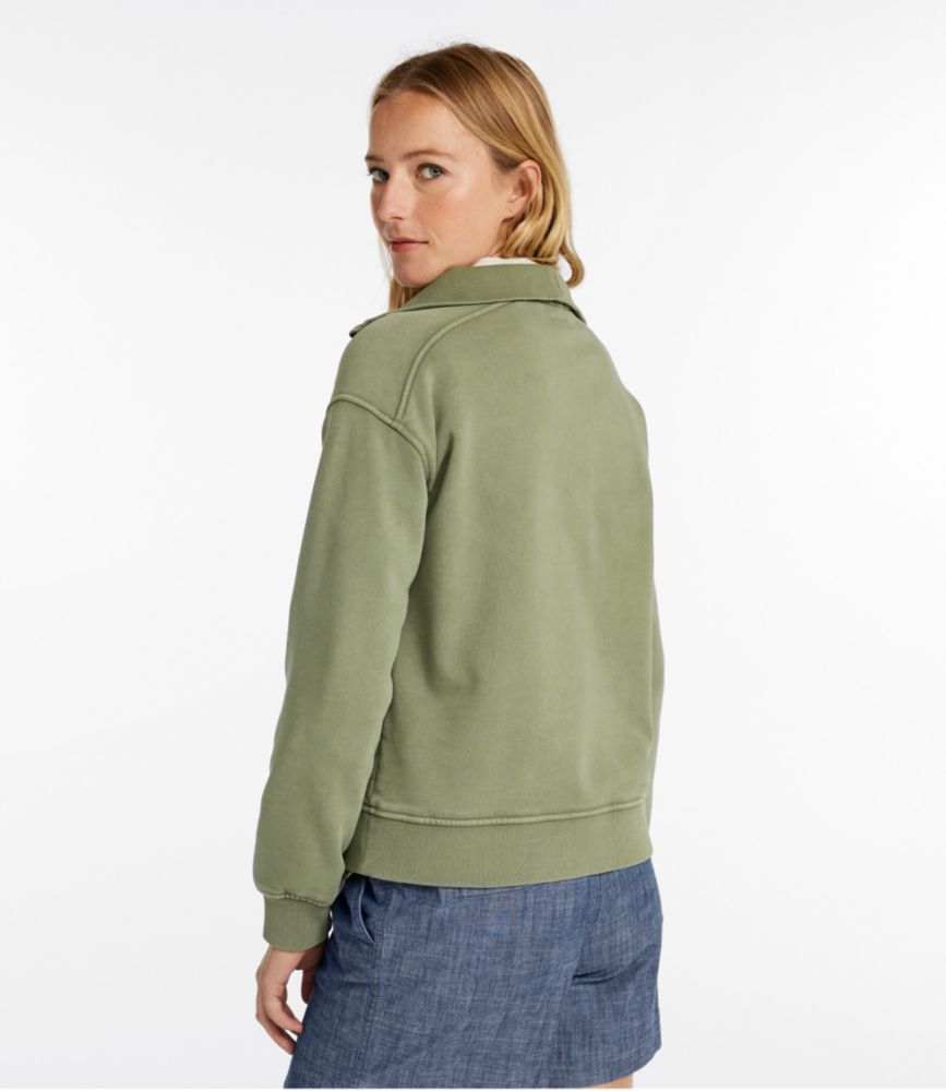Women's Sunwashed Sweats, Quarter-Zip