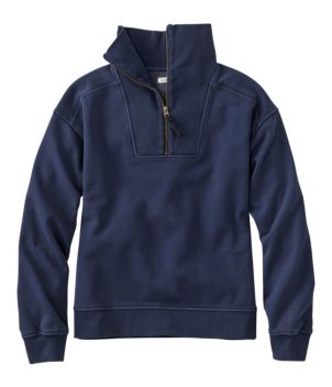 Women's Sunwashed Sweats, Quarter-Zip