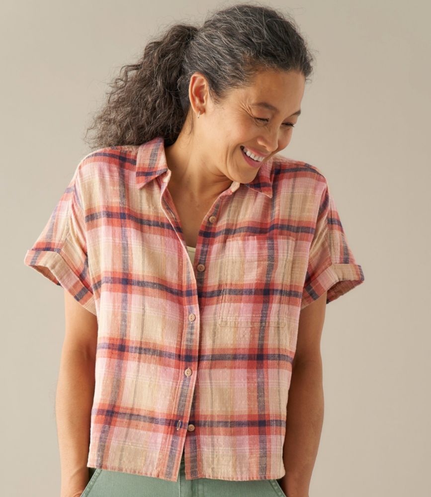 Women's L.L.Bean Day Breeze Shirt, Short-Sleeve Button-Front