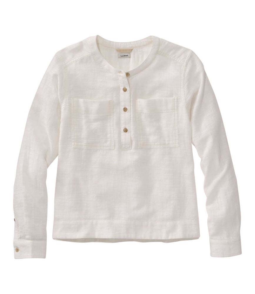 Women's L.L.Bean Day Breeze Shirt, Long-Sleeve Collarless