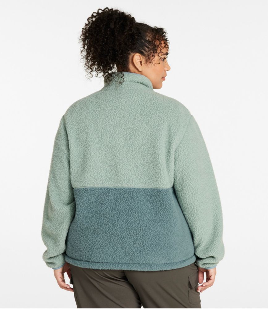 Women's Mountainside Fleece Jacket, Colorblock, Burgundy Brown/Deep Rosewood, small image number 3