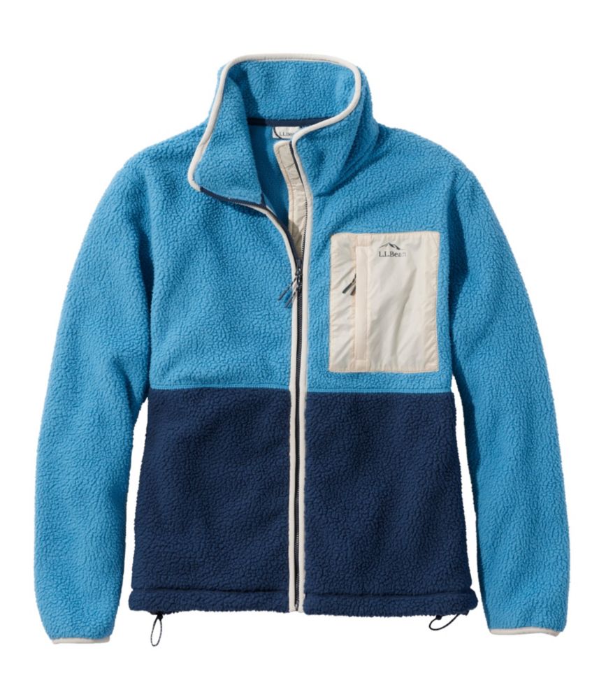Women's Mountainside Fleece Jacket, Colorblock, Lapis Teal/Forest Gray, small image number 1