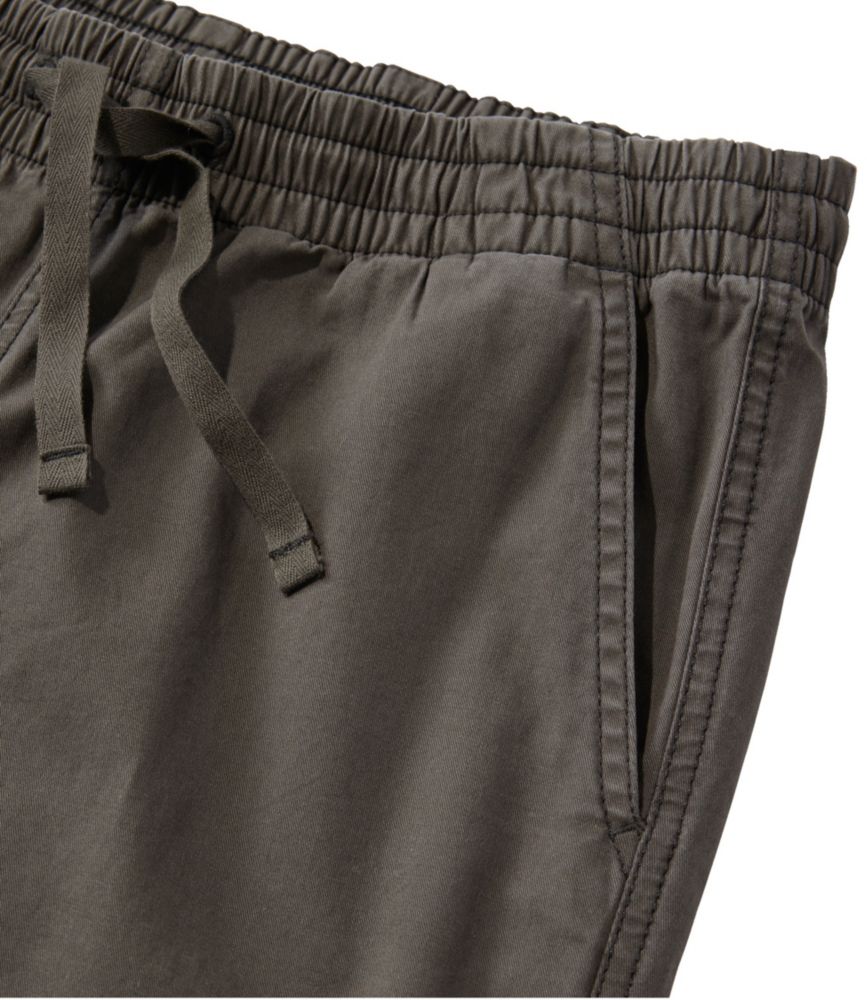 Women's Lakewashed Pull-on Chinos, Mid-Rise Wide-Leg Crop, Coal Dust, small image number 5