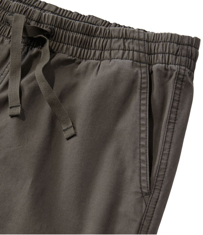Women's Lakewashed Pull-on Chinos, Mid-Rise Wide-Leg Crop, Coal Dust, small image number 6