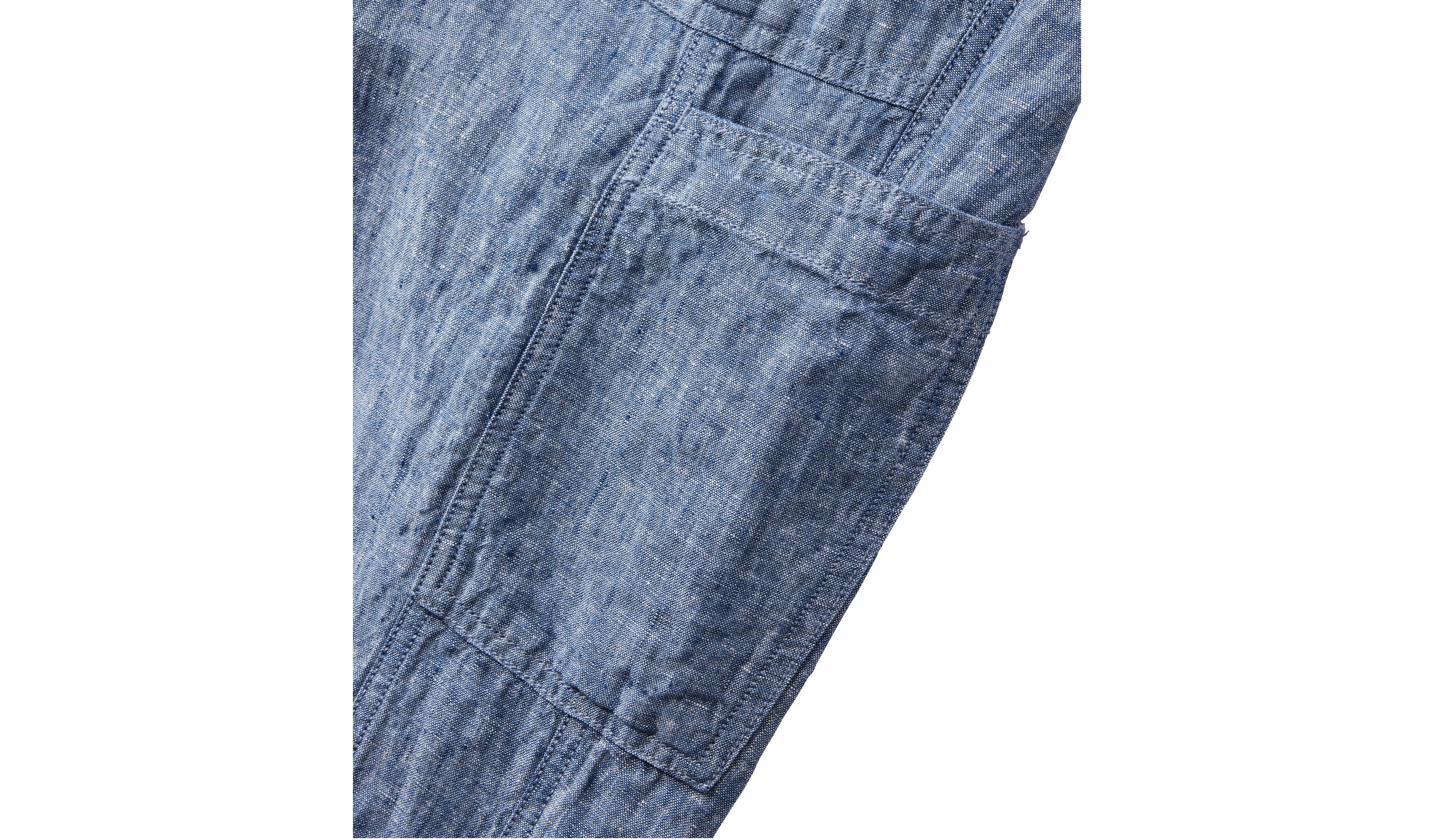 Women's Premium Linen Breezy Pull-On Utility Pants, Mid-Rise Wide-Leg
