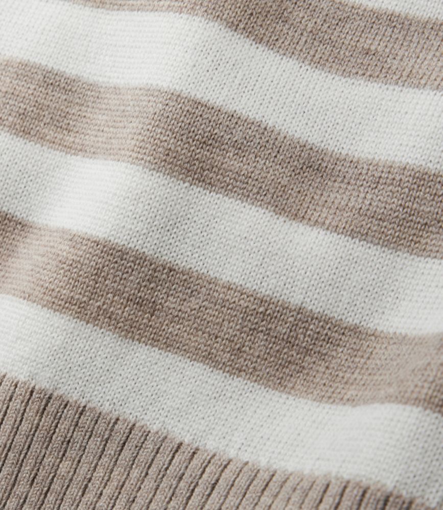 Women's Essential Merino Wool Sweater, Crewneck, Classic Navy/Cream, small image number 4
