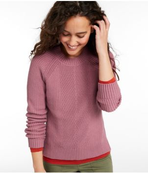 Women's Mariner Shaker Sweater, Crewneck, New