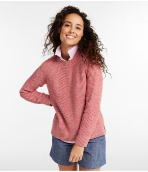 Women's Mariner Shaker Mixed-Stitch Sweater, Crewneck, New