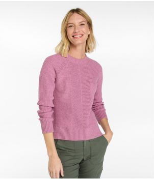 Women's Mariner Shaker Sweater, Crewneck