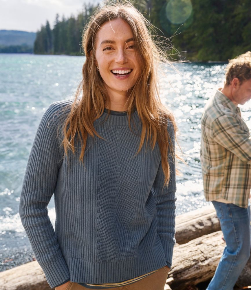 Women's Mariner Shaker Sweater, Crewneck