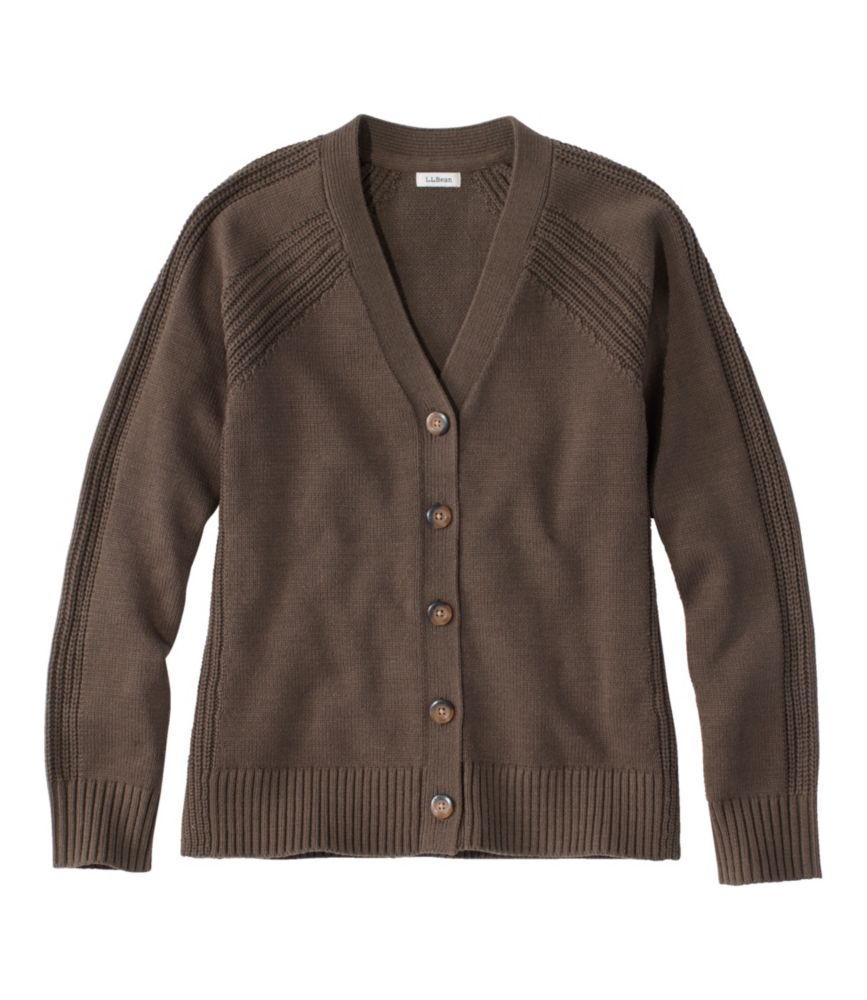 Women's Mariner Shaker Sweater, V-Neck Cardigan