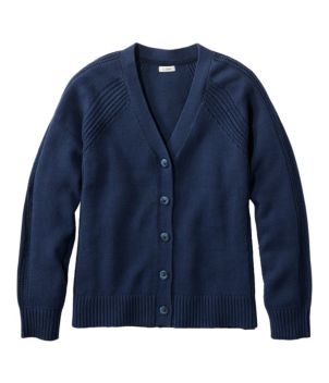 Women's Mariner Shaker Sweater, V-Neck Cardigan