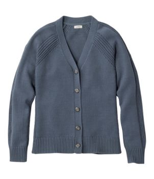 Women's Mariner Shaker Sweater, V-Neck Cardigan