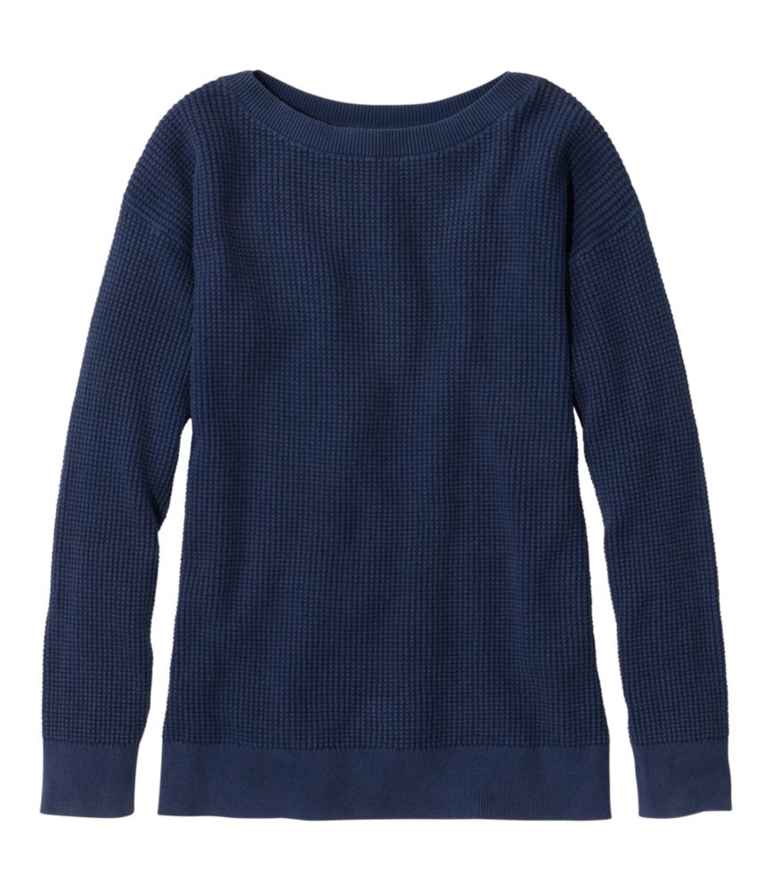 Women's Sunwashed Waffle Sweater, Pullover
