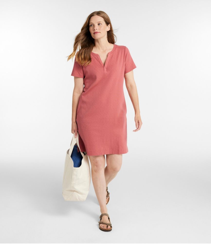 Women's Rocky Coast Slub-Knit Splitneck Dress