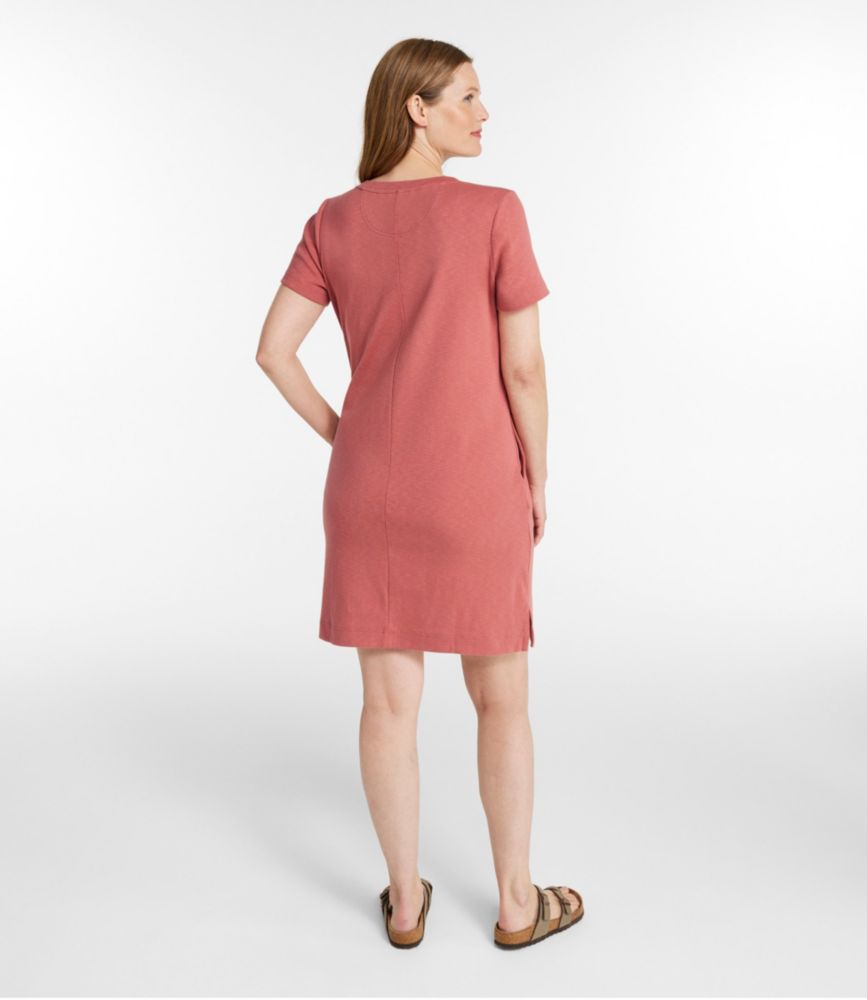 Women's Rocky Coast Slub-Knit Splitneck Dress, Bayside Blue, small image number 3