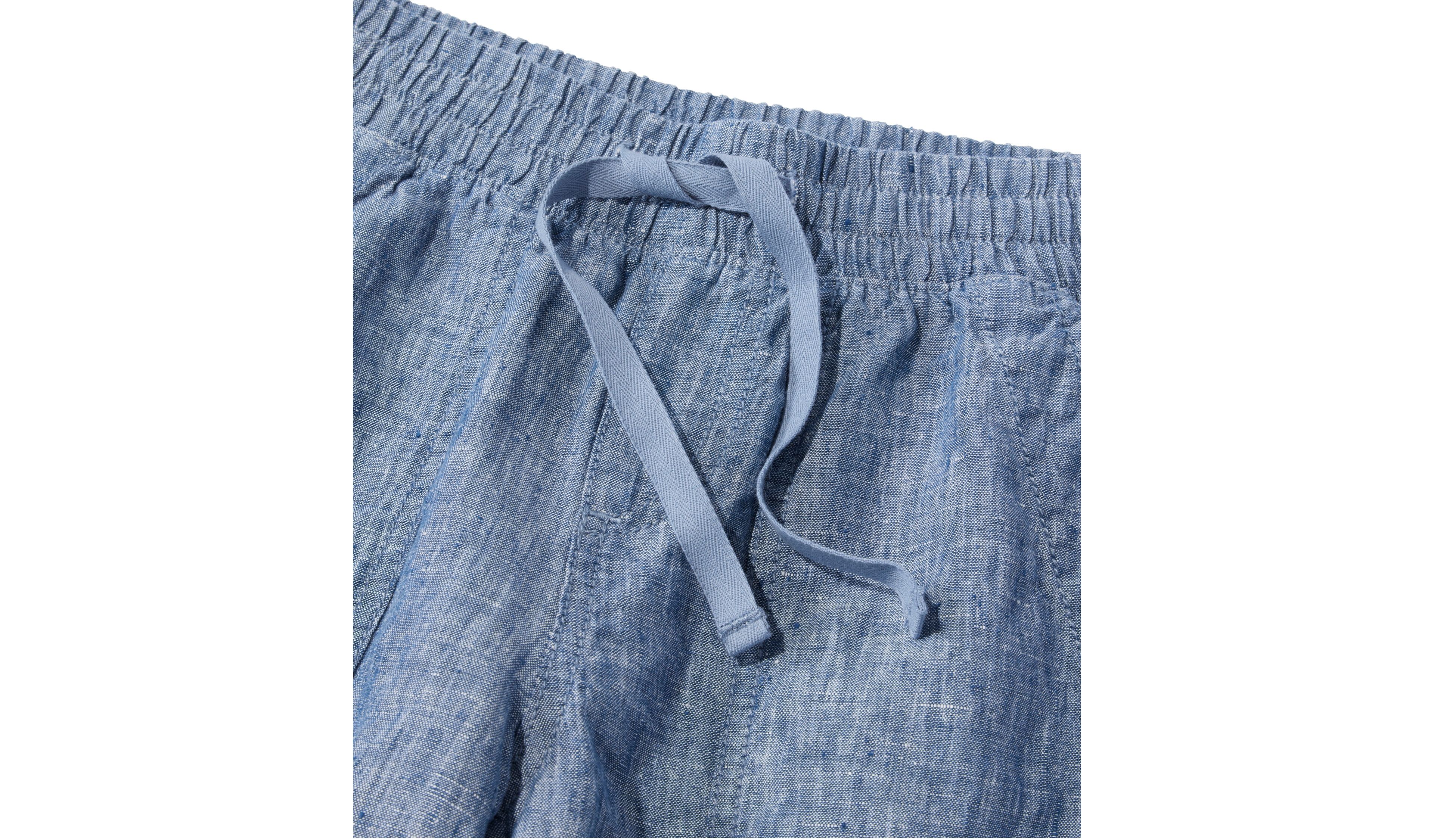 Women's Premium Washable Linen Shorts, Mid-Rise 6"