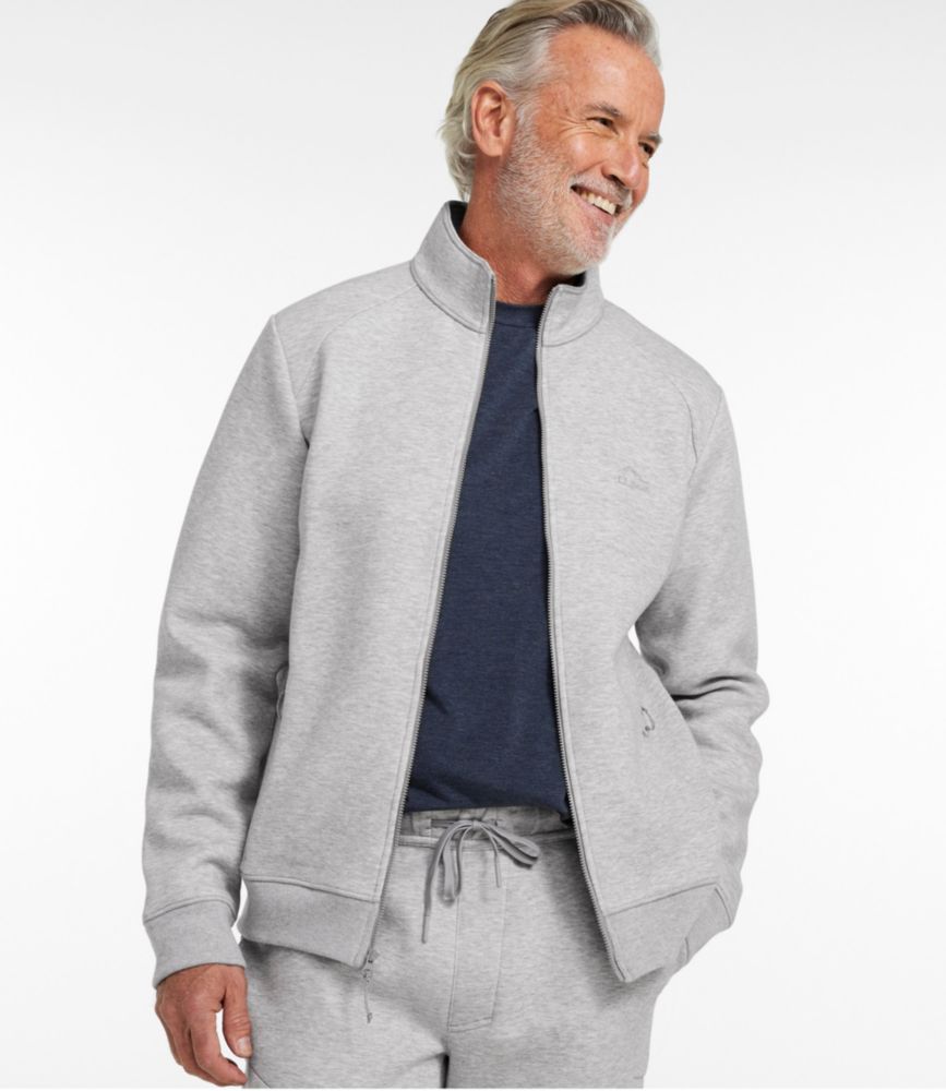 Men's Multisport Lifestyle Sweatshirt, Full-Zip, Light Gray Heather, small image number 2