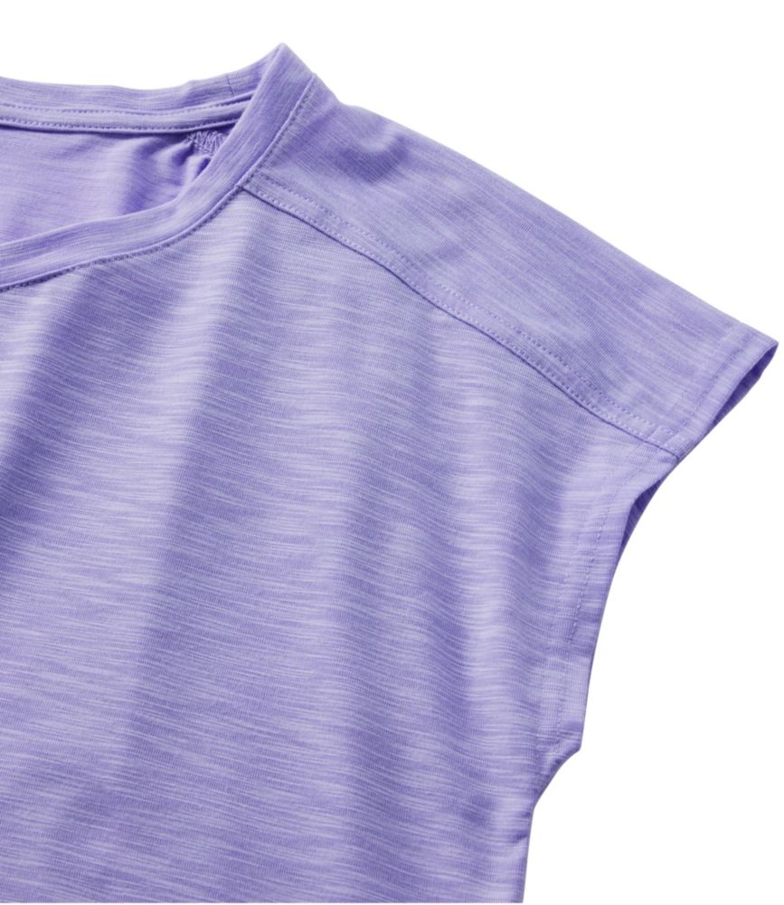 Women's Streamside Tee, Short-Sleeve Ruched Crew, French Lilac, small image number 4