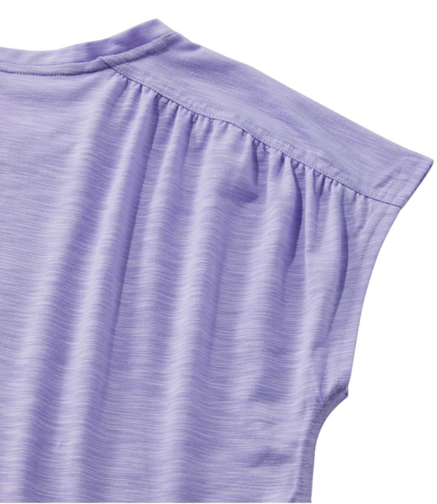 Women's Streamside Tee, Short-Sleeve Ruched Crew, French Lilac, small image number 5