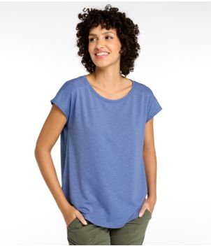 Women's Streamside Tee, Short-Sleeve Ruched Crew