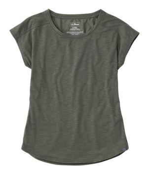 Women's Streamside Tee, Short-Sleeve Ruched Crew